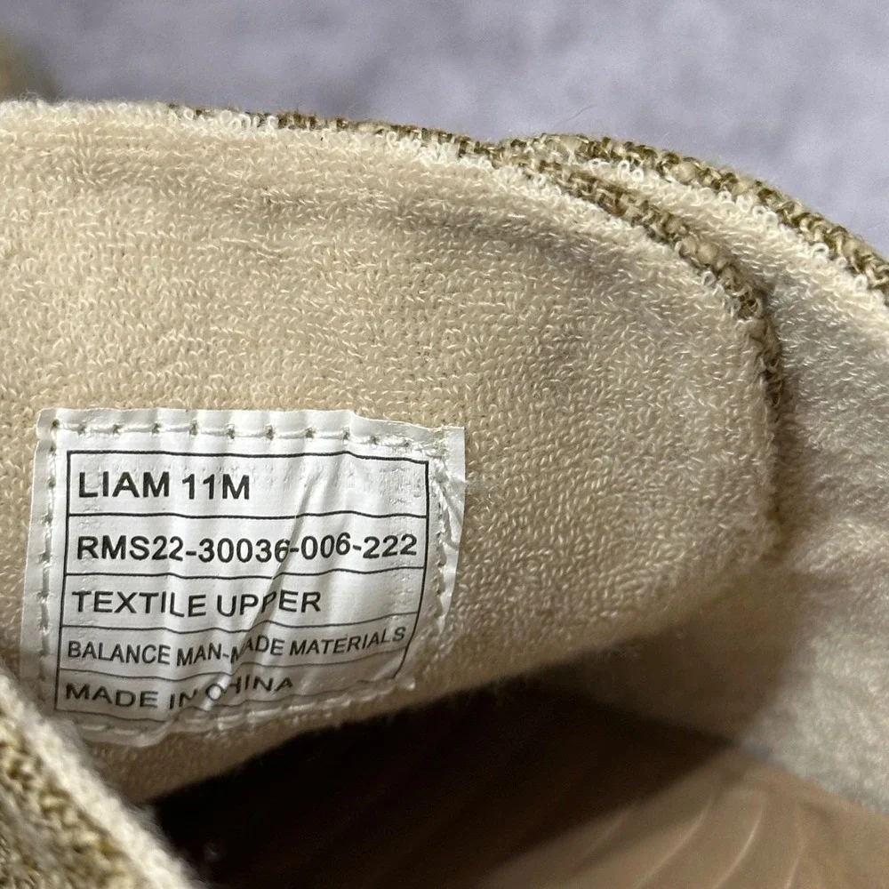 Baretraps Liam Sneakers Mens Size 11 Tan Textured Fabric Suede Heel Casual Shoes